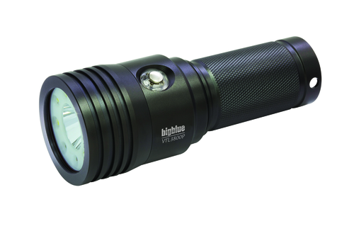 bigblue Video- und Tauchlampe 120° VTL3800P - 10° Spotleuchtwinkel und Videolampe mit 120° Weitwinkel umschaltbar