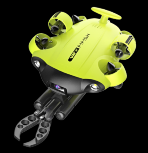 QYSEA Fifish V6s ROV – Unterwasser Drohne Kit-100 mit Robotic Arm. Gestochen scharfe Bilder unter Wasser und inklusive Greifarm