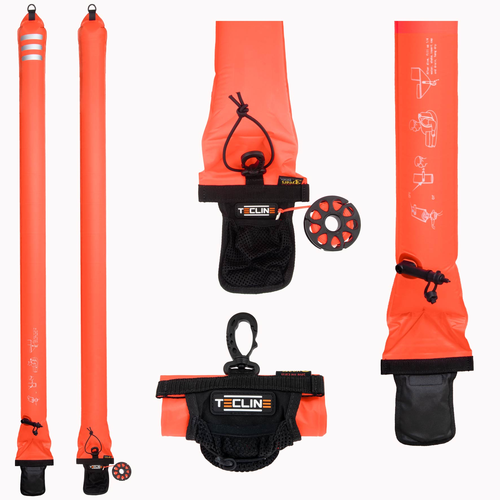 Tecline halb geschlossene Boje inkl.Spool 30 m
