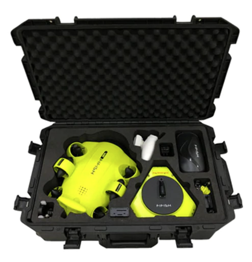 Qysea Fifish V6 – die wirklich GENIALE Unterwasser Drohne (ROV)! Unterwasser Drohne mit genialer 4K Kamera für tolle Bilder & Inspektionen - Set inkl. Industrial Case (Hartschalenkoffer)