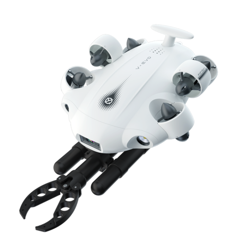 Qysea-Fifish - V-EVO die geniale Unterwasser Drohne / ROV! Unterwasser Drohne mit genialer 4K UHD (60fps) Kamera für tolle Bilder & Inspektionen - Set mit Greifzange